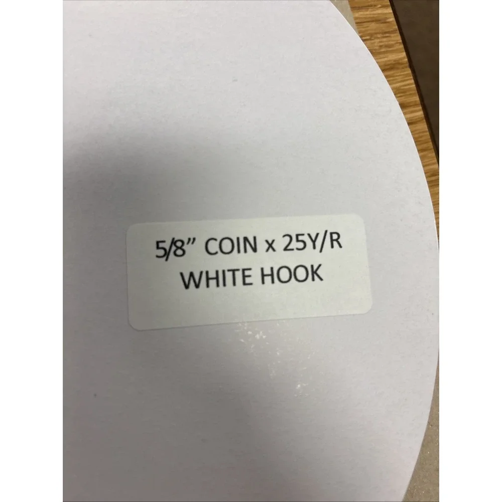 Set Of Self Sticking Stick White Hook And Loop Coins 5/8